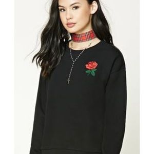 love me forever black sweater